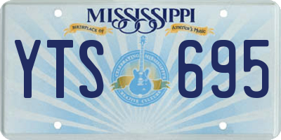 MS license plate YTS695