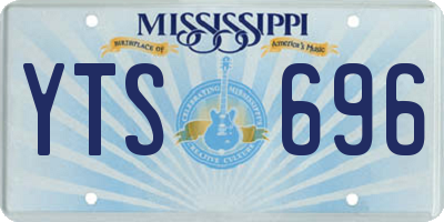 MS license plate YTS696