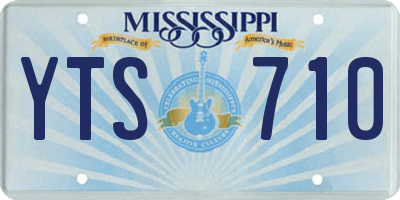 MS license plate YTS710