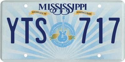 MS license plate YTS717