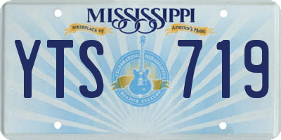 MS license plate YTS719