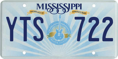 MS license plate YTS722