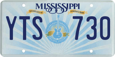MS license plate YTS730