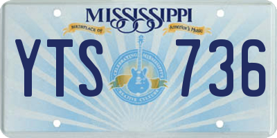MS license plate YTS736