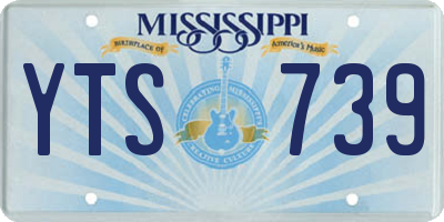 MS license plate YTS739
