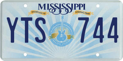 MS license plate YTS744