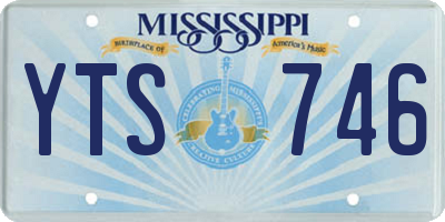 MS license plate YTS746