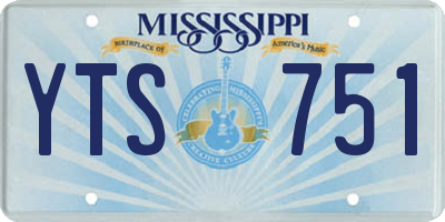 MS license plate YTS751