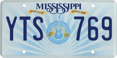 MS license plate YTS769