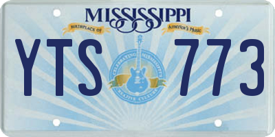 MS license plate YTS773
