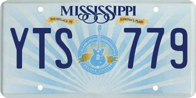 MS license plate YTS779