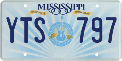 MS license plate YTS797