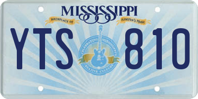 MS license plate YTS810