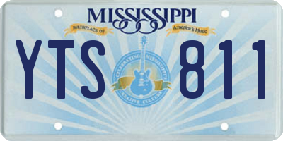MS license plate YTS811