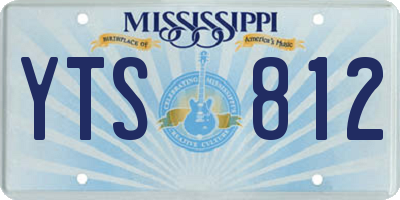 MS license plate YTS812