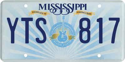 MS license plate YTS817