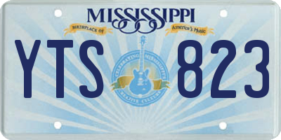 MS license plate YTS823