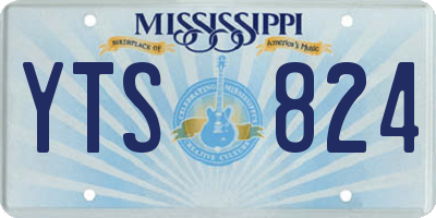 MS license plate YTS824