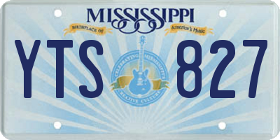 MS license plate YTS827