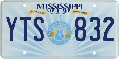 MS license plate YTS832