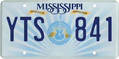 MS license plate YTS841
