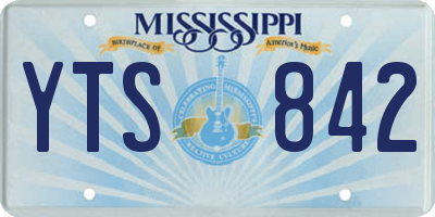 MS license plate YTS842