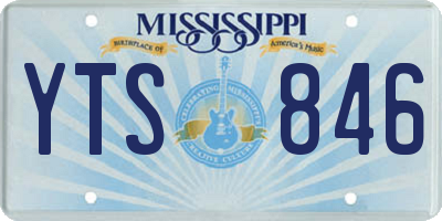 MS license plate YTS846