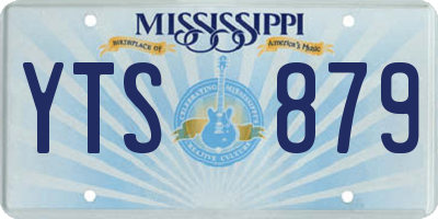 MS license plate YTS879