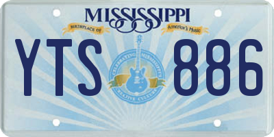 MS license plate YTS886