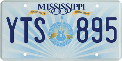 MS license plate YTS895