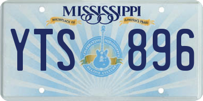 MS license plate YTS896