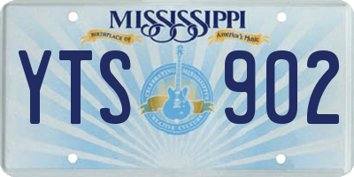 MS license plate YTS902