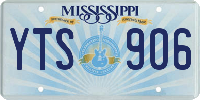 MS license plate YTS906