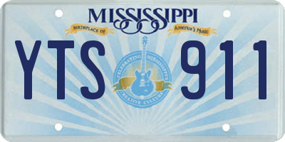 MS license plate YTS911