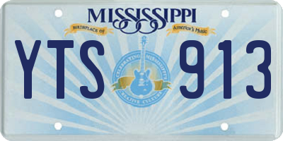 MS license plate YTS913
