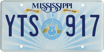 MS license plate YTS917