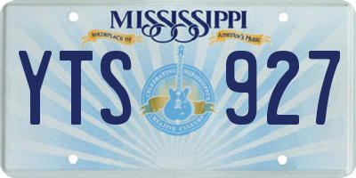 MS license plate YTS927