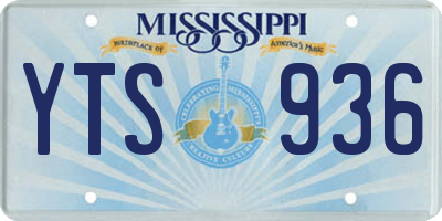 MS license plate YTS936