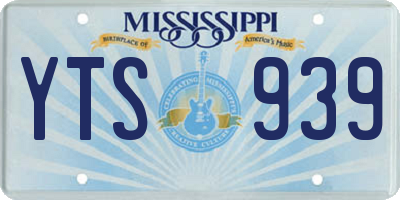 MS license plate YTS939
