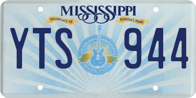 MS license plate YTS944
