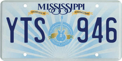 MS license plate YTS946
