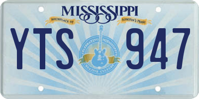 MS license plate YTS947
