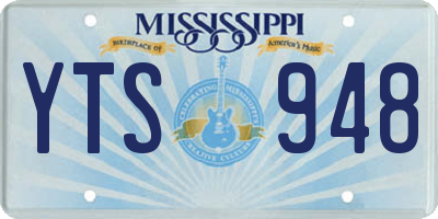 MS license plate YTS948