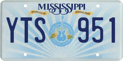 MS license plate YTS951