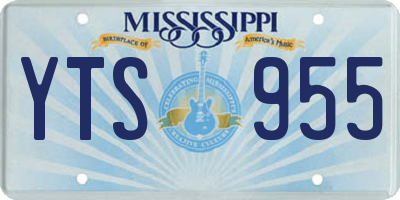 MS license plate YTS955