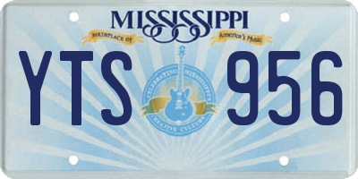 MS license plate YTS956