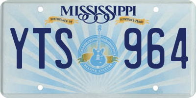 MS license plate YTS964