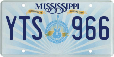 MS license plate YTS966