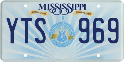 MS license plate YTS969