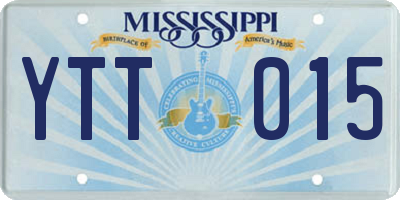 MS license plate YTT015